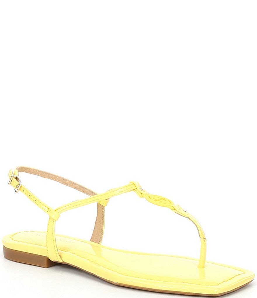 Antonio Melani Darsee Patent Leather Thong Flat Sandals