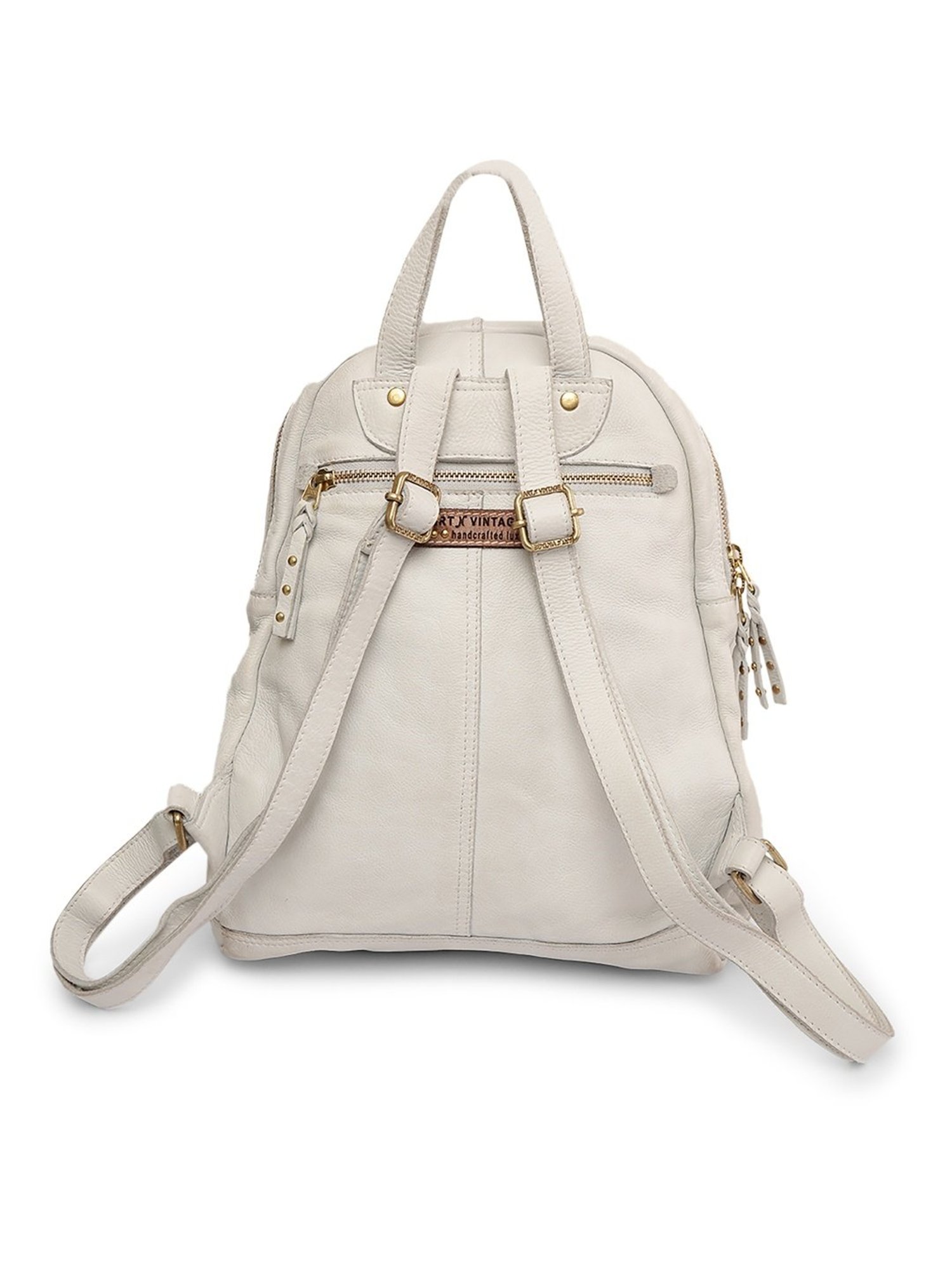 Tohl Tan Distressed Leather Backpack