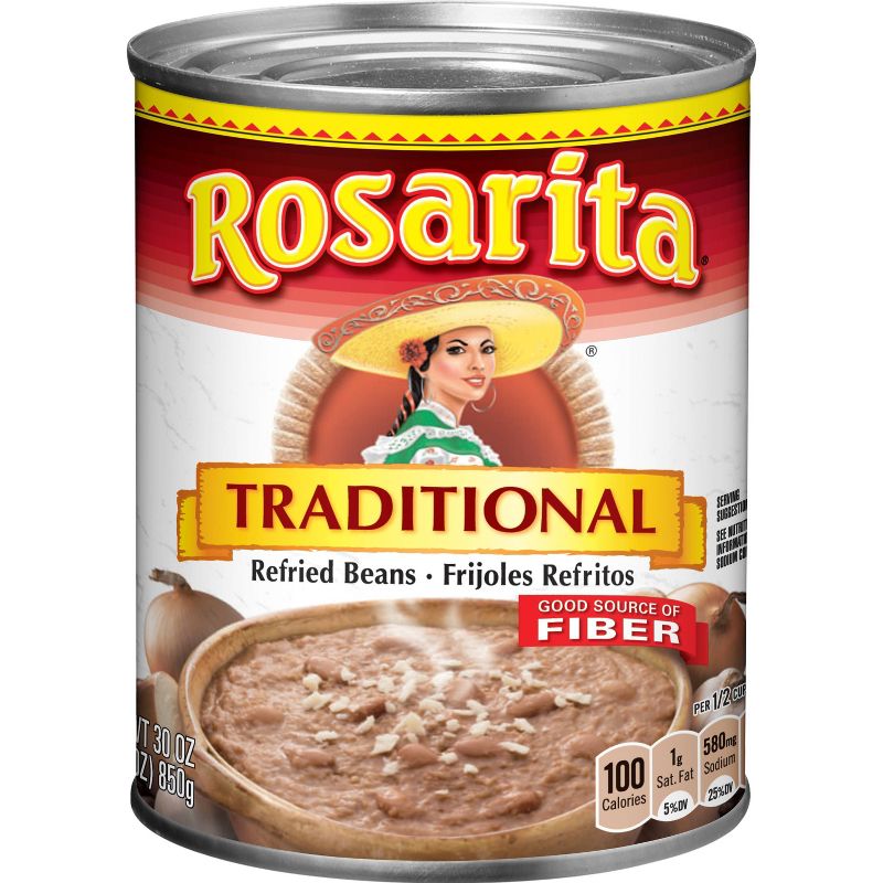 Rosarita Traditional Refried Beans 30oz