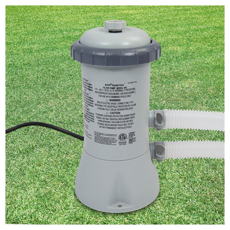 Intex 12' x 30" Metal Frame Above Ground Pool with Filter Pump