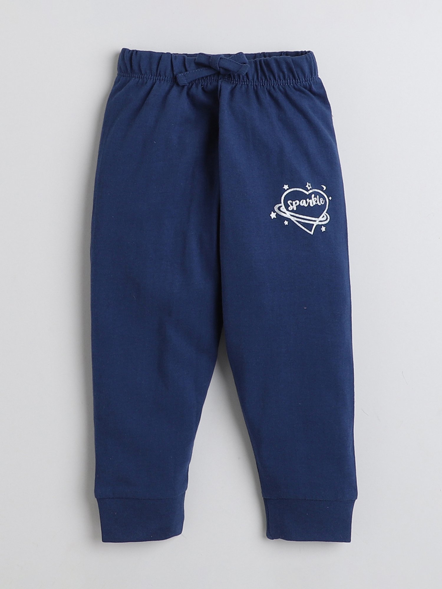 Bumzee Girls Navy & Pink Printed Pyjamas (Pack Of 2)