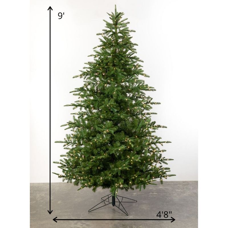 Sullivans 9' Pine Artificial Tree with Lights 9'H Green