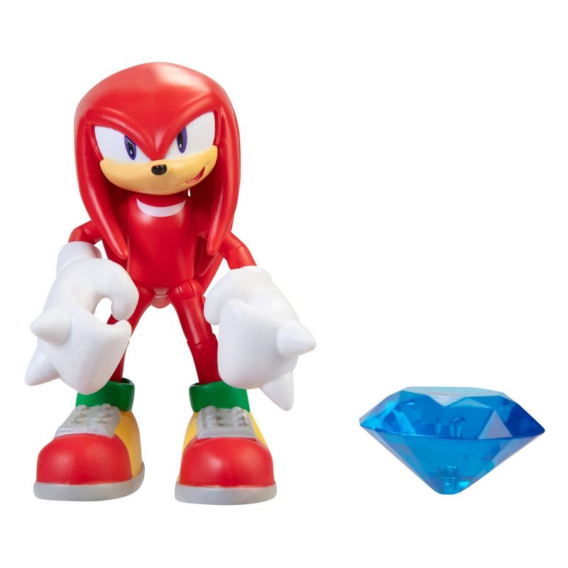 Sonic 4" Figure Modern Knuckles with Chaos Emerald Wave 4