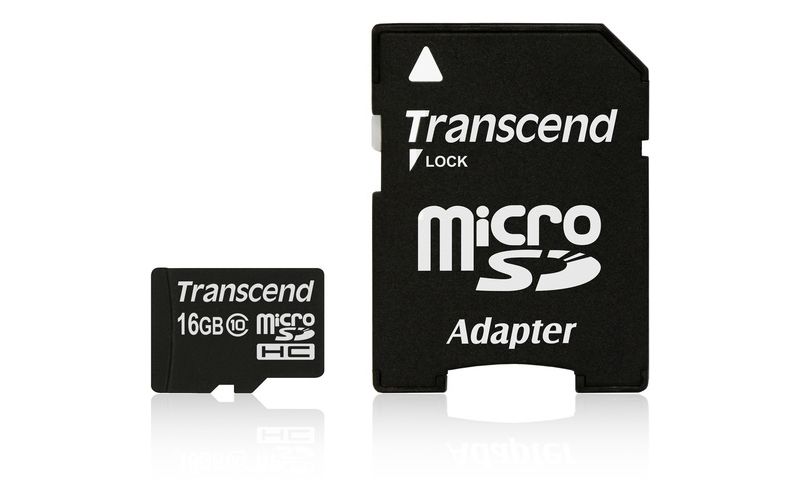 Transcend TS16GUSDHC10 16 GB Class 10 microSDHC - Class 10 - 1 Card
