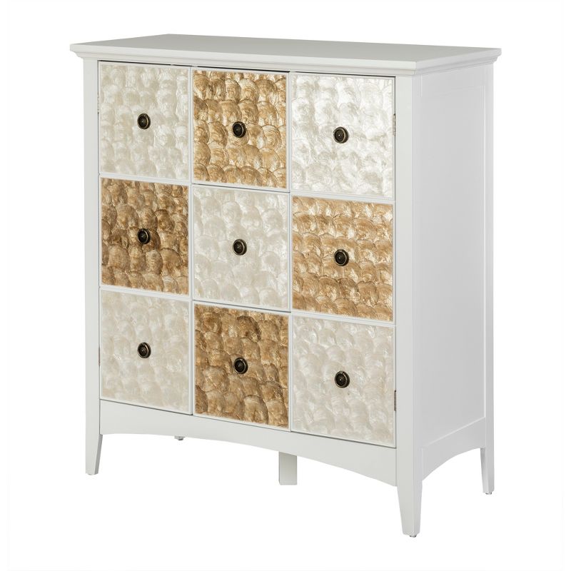 40" Durdle Accent Cabinet White - Elegant Home Fashions