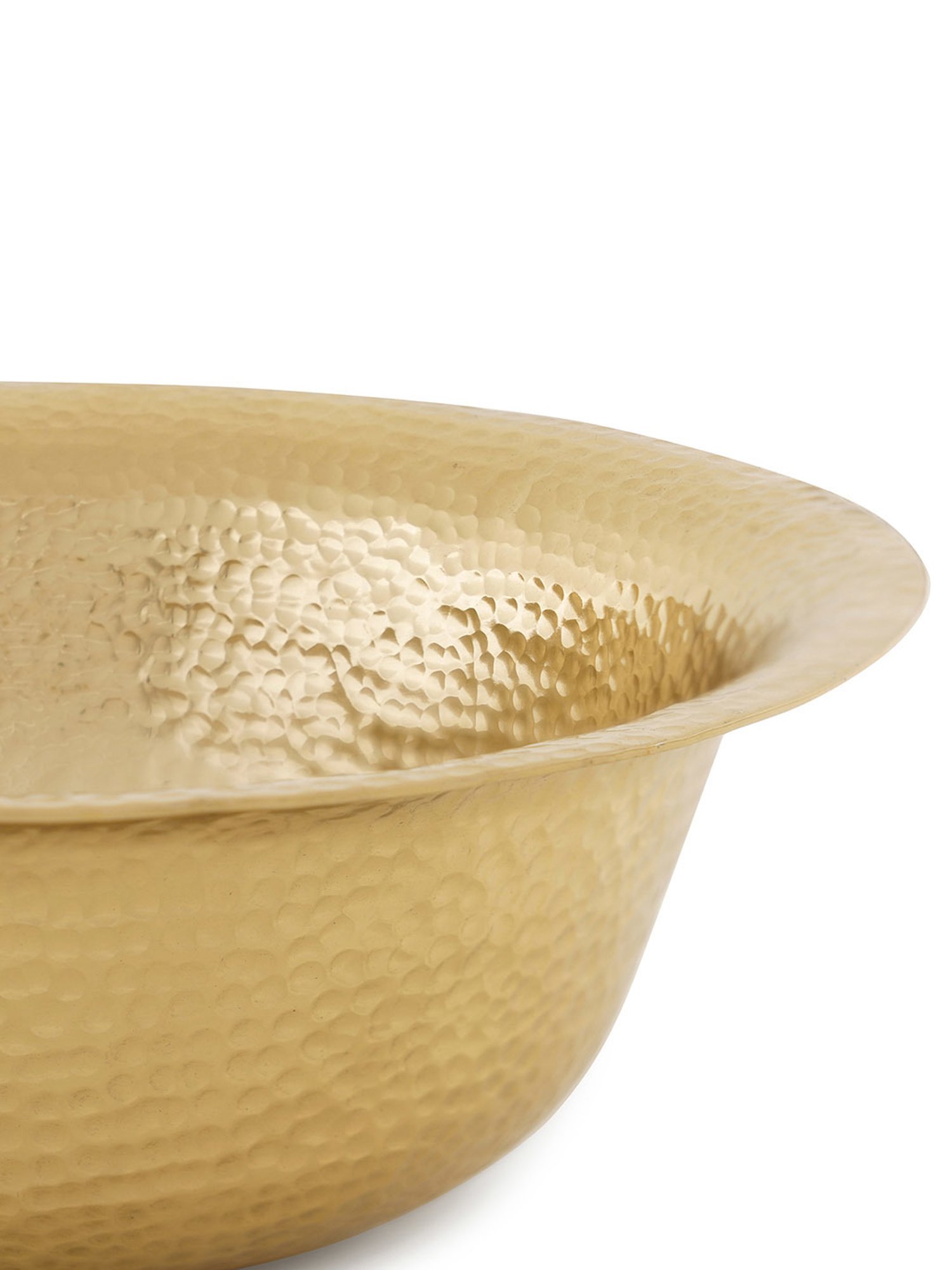 Pure Home and Living Gold Aluminium Textured Decorative Bowls