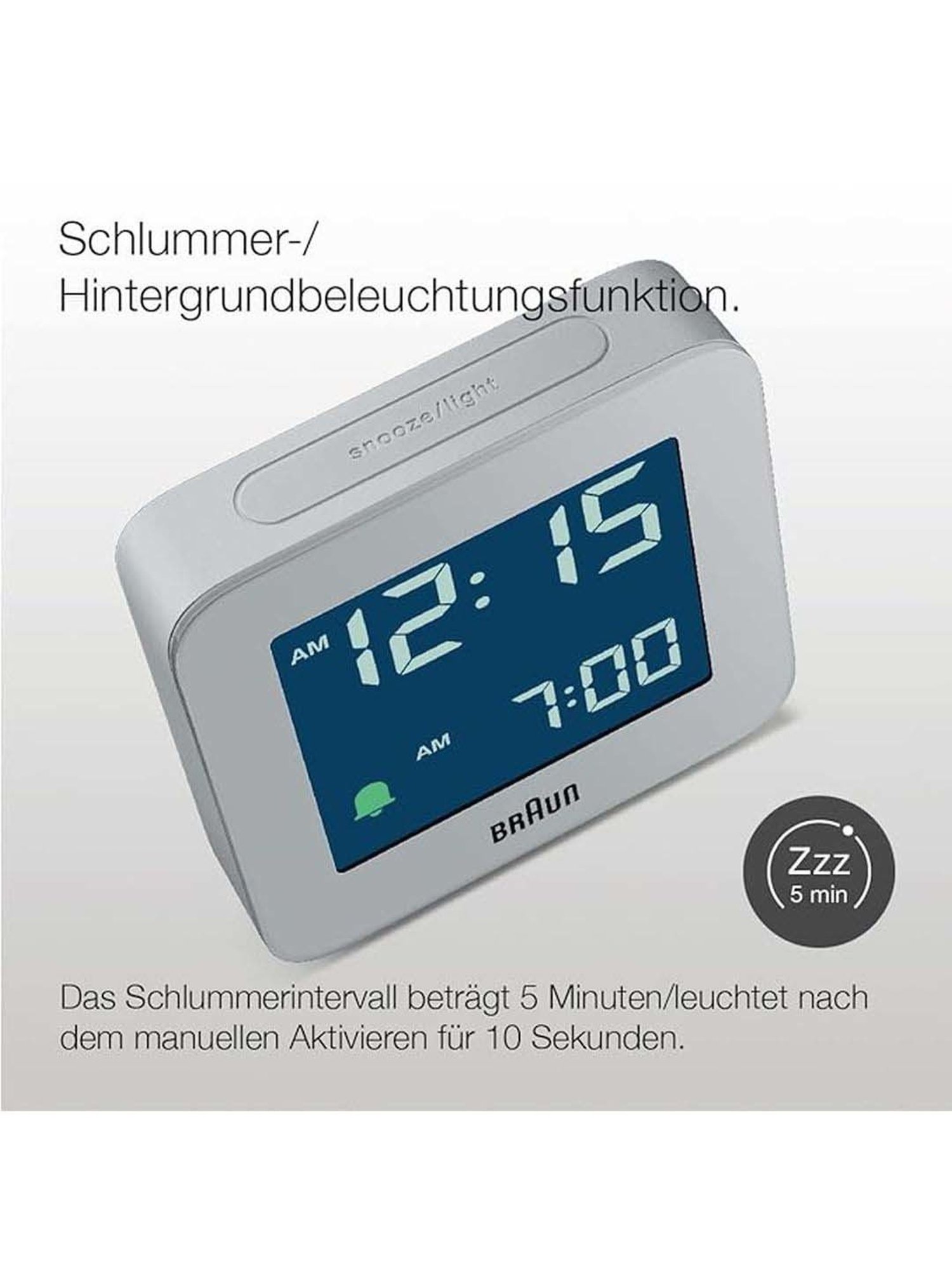 Braun Black Classic Large Analog Wall Clock With Silent Sweep Movement