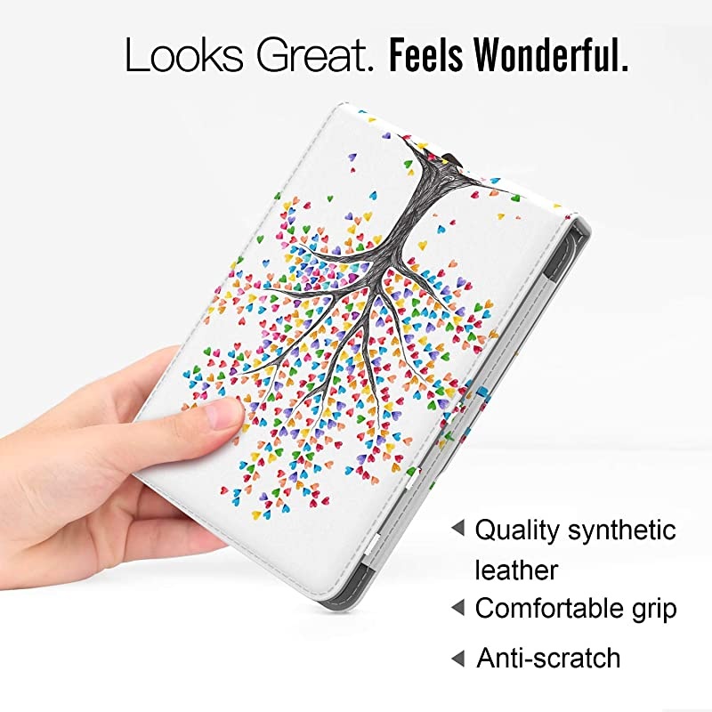 Case Fits Kindle Paperwhite (10th Generation, 2018 Releases), Premium Vertical Flip Cover with Auto Wake/Sleep Compatible for  Kindle Paperwhite 2018 E-Reader - Black