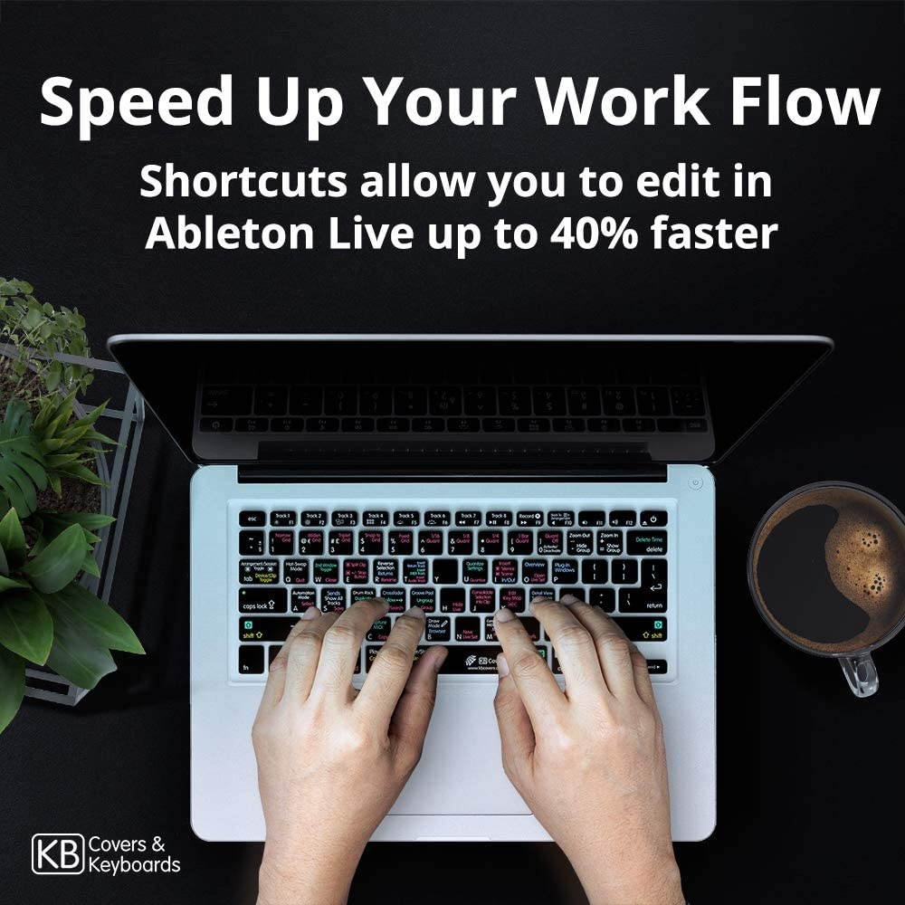 KB Covers Ableton Live Keyboard Cover Compatible with 13&rdquo; & 16&rdquo; MacBook Pro w Magic Keyboard | Ultra Thin Dust Water & Dirt Resistant Silicone Skins