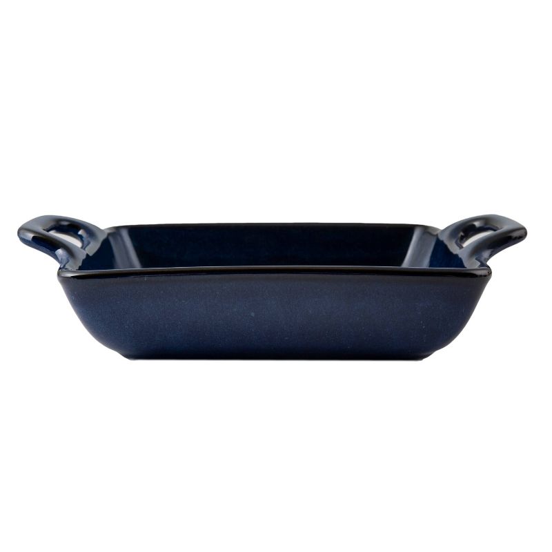 11" x 8" Ceramic Square Baking Dish with Handles Blue - Thirstystone