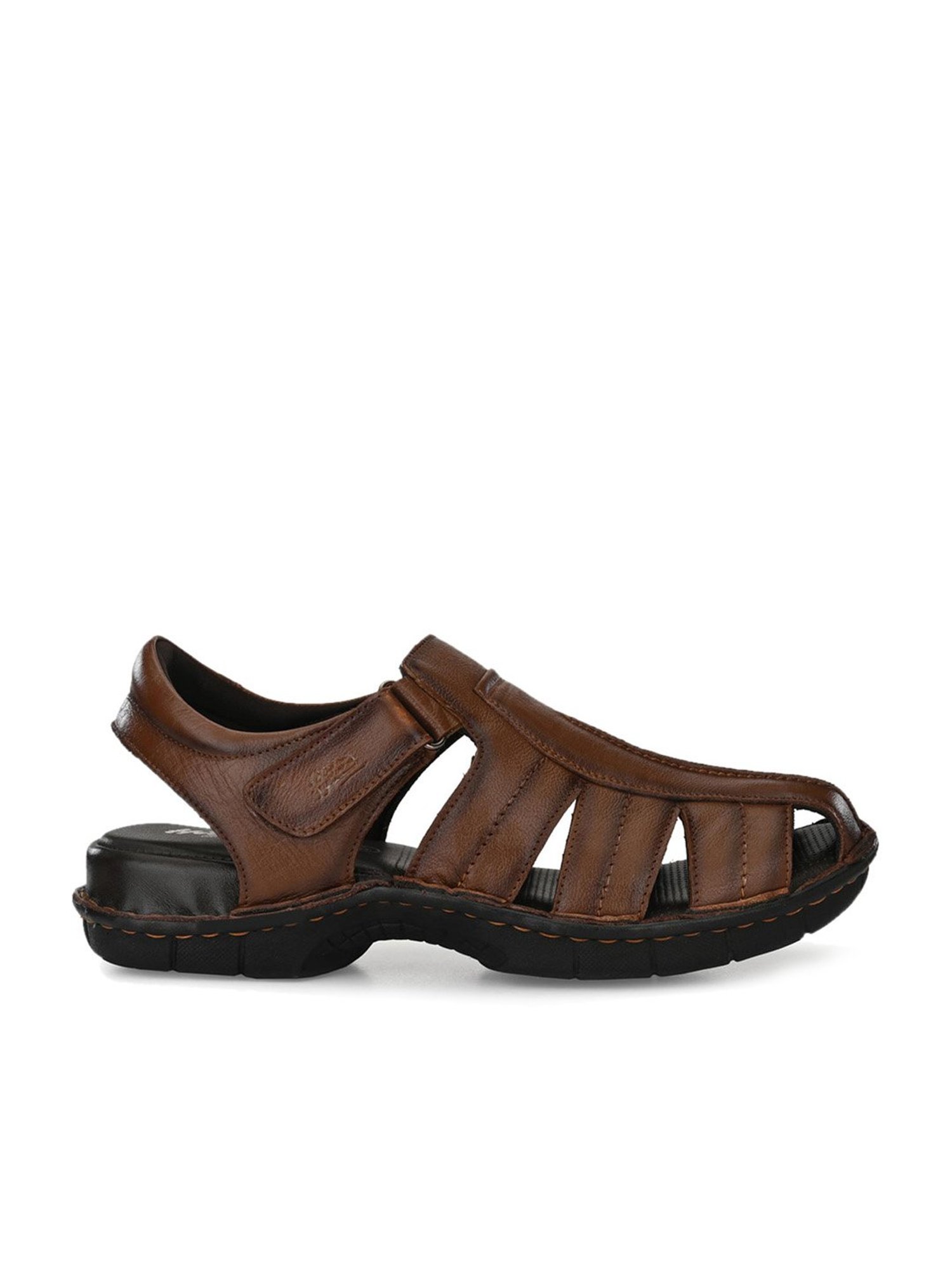 Hitz Men's Tan Fisherman Sandals