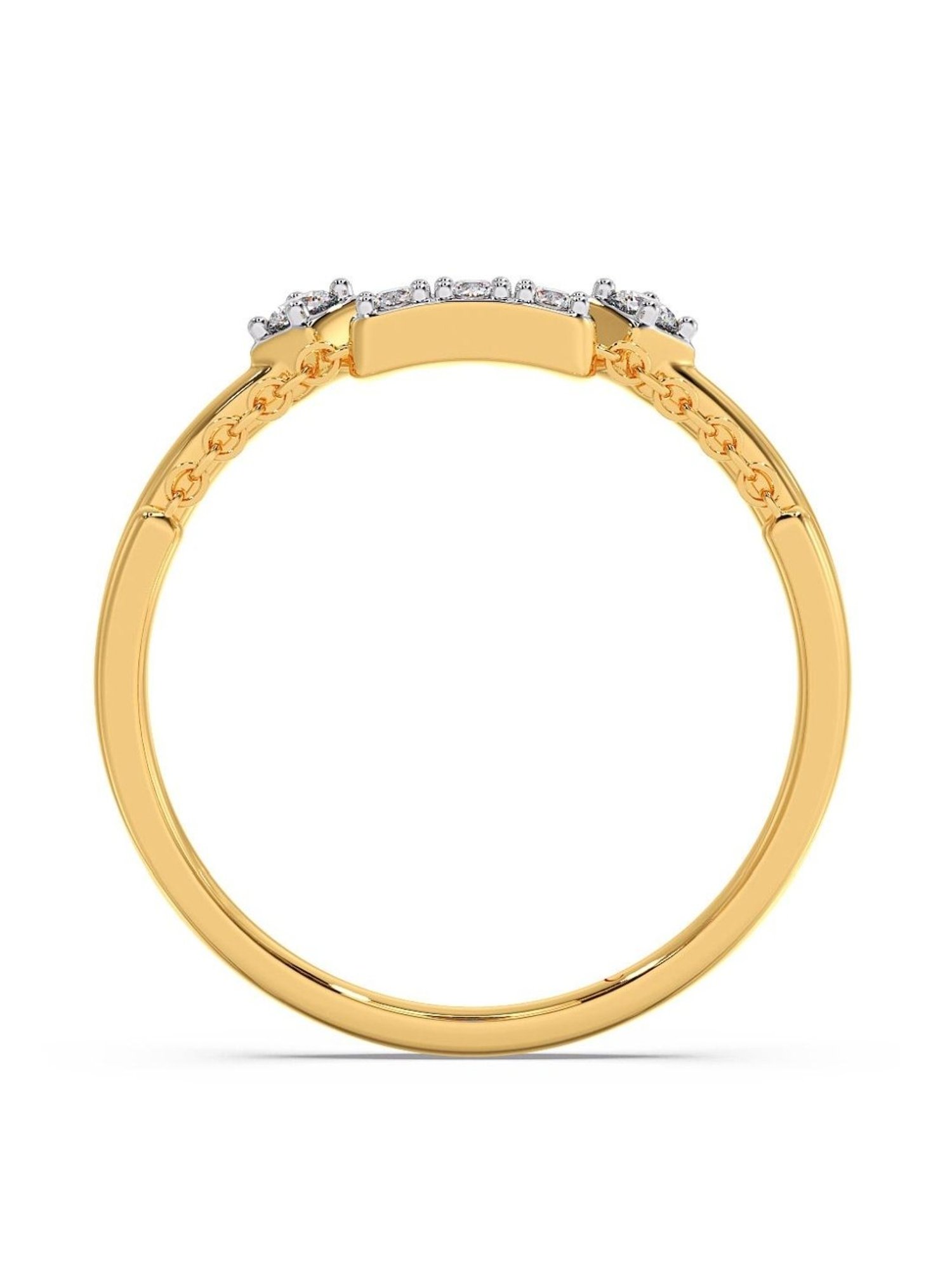 Candere by Kalyan Jewellers 18k Yellow Gold & Diamond Ring for Women