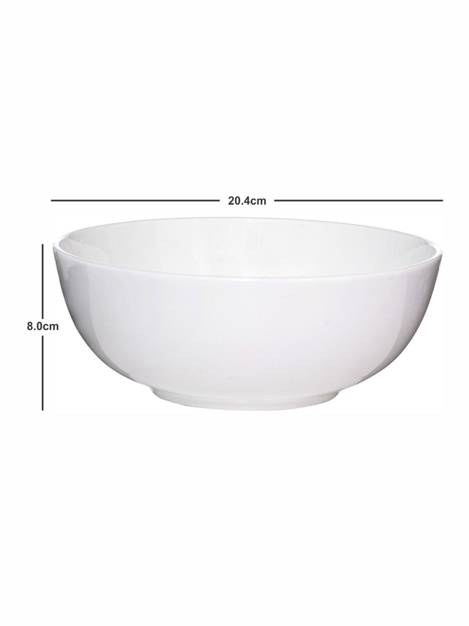 SONAKI White Bone china Serving Bowl - Set of 2