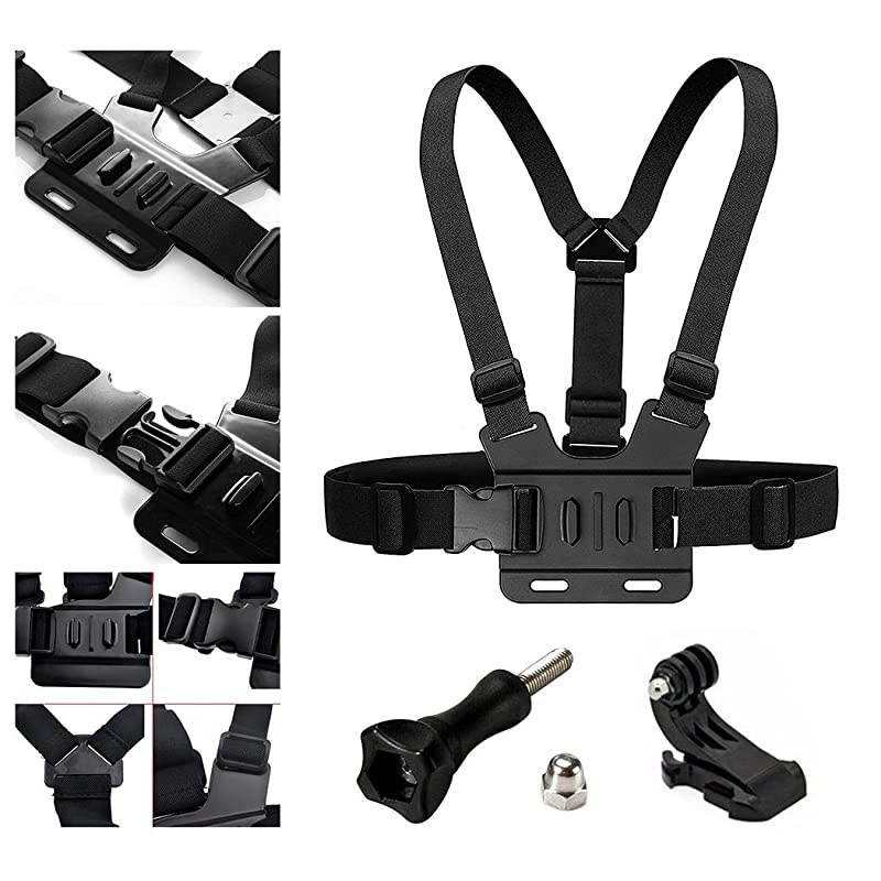 Chest Strap Mount Elastic Action Camera Body Belt Harness with J Hook for GoPro HD Hero 5 4 3+ 3 GoPro 6 7 8