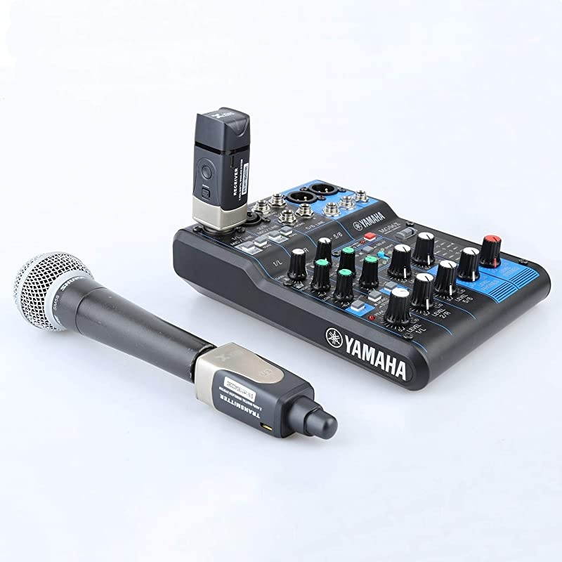 U3 Plug-on Microphone Wireless System for Dynamic Microphone Audio Mixer, PA System and DSLR Camera.
