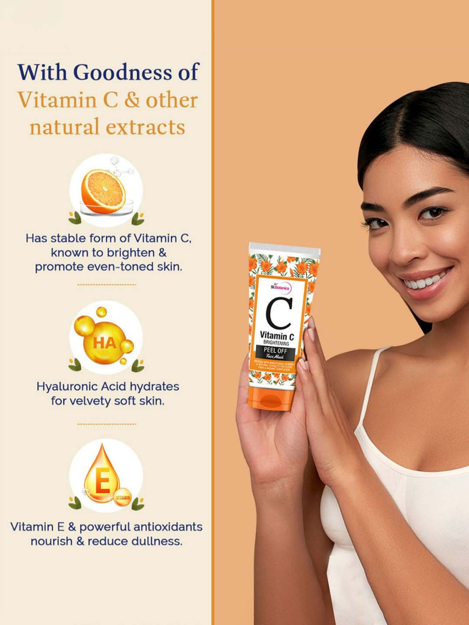 St.Botanica Vitamin C Brightening Peel Off Mask - 100 ml