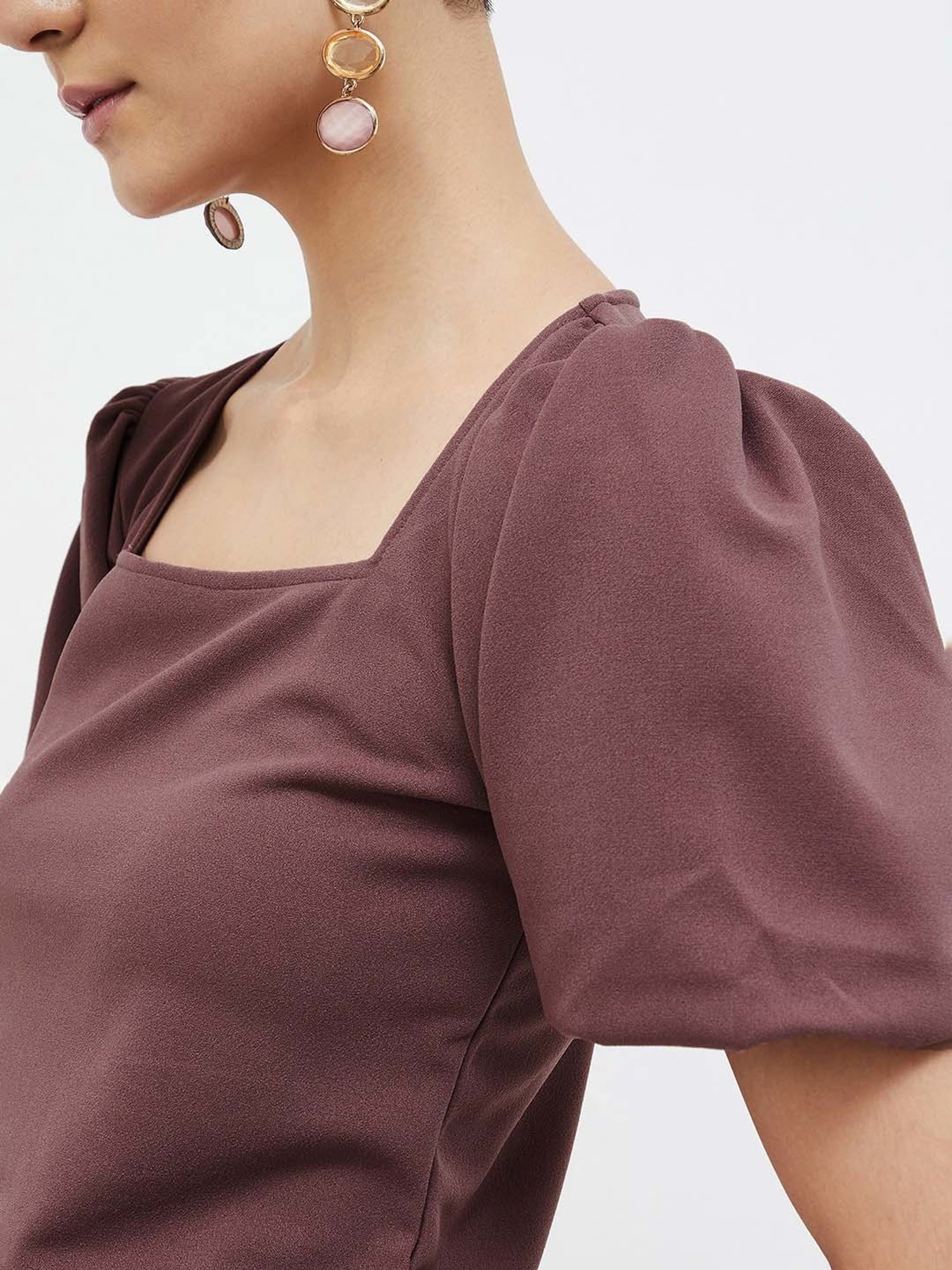 Ginger by Lifestyle Brown Regular Fit Top