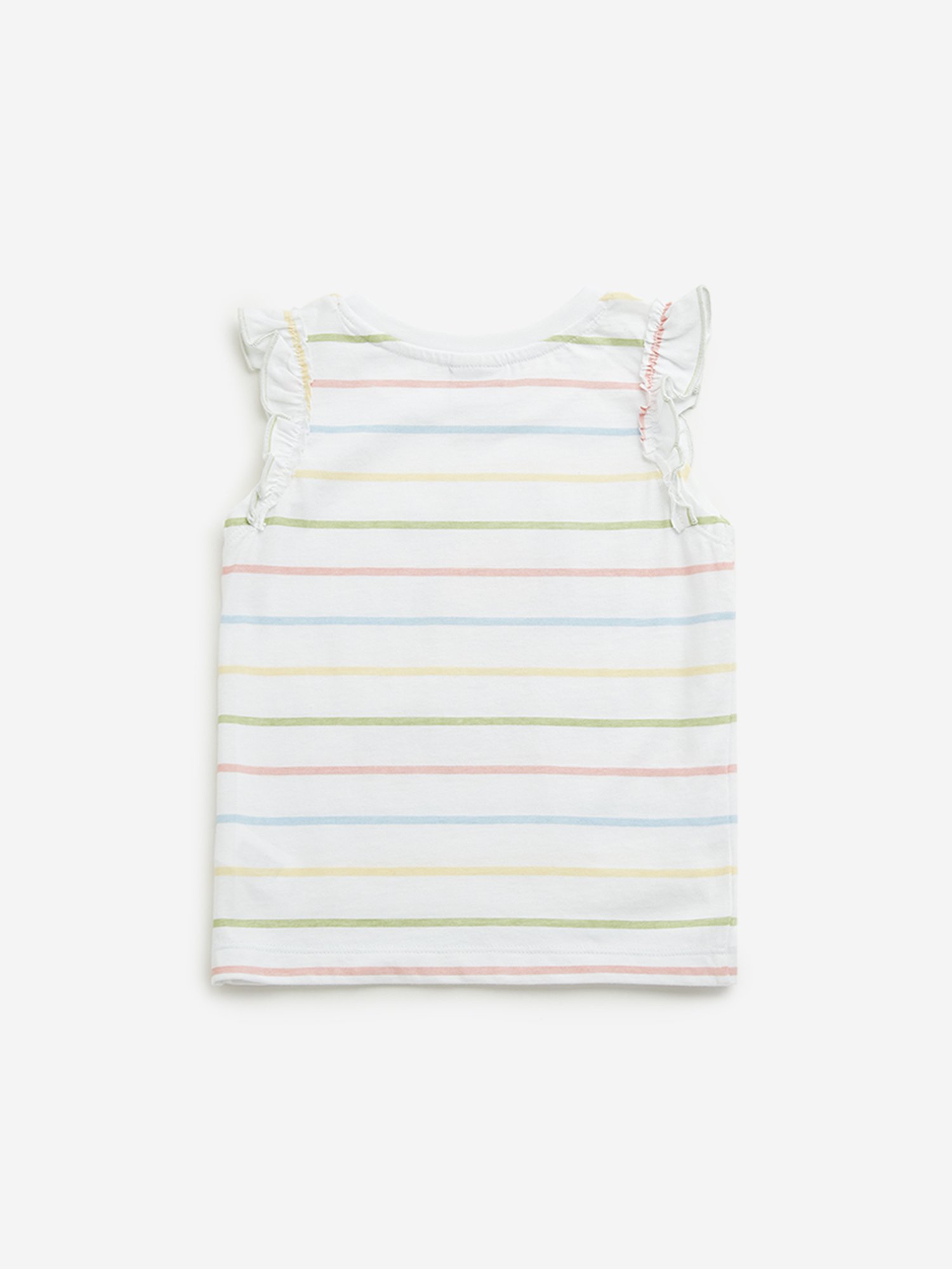 HOP Kids by Westside White Striped Top