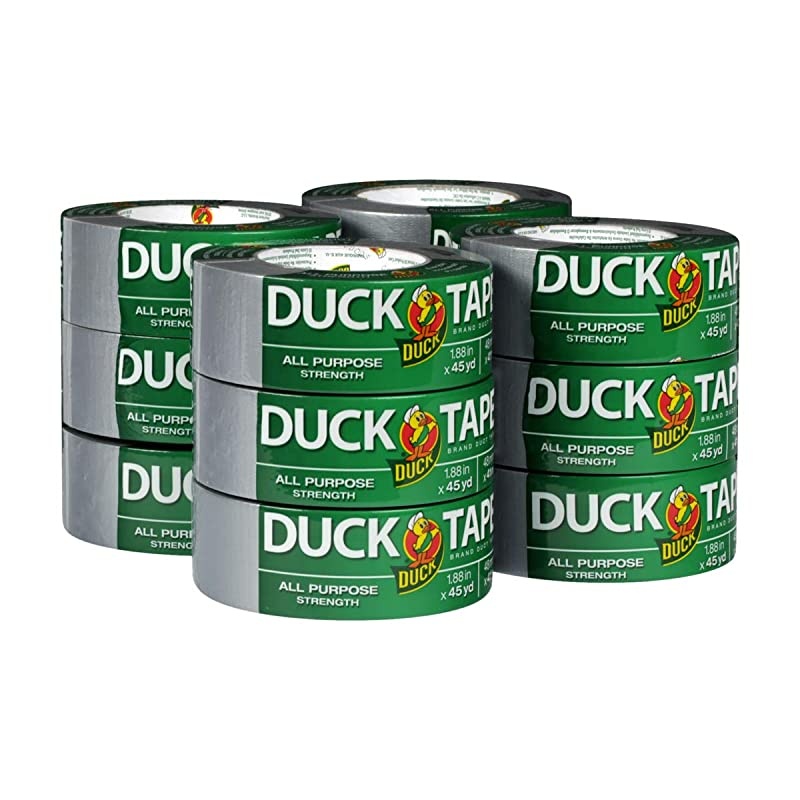 The Original  Tape Brand 284358 Duct Tape, 12-Pack 1.88 Inch x 45 Yard, 540 Total Yards Silver