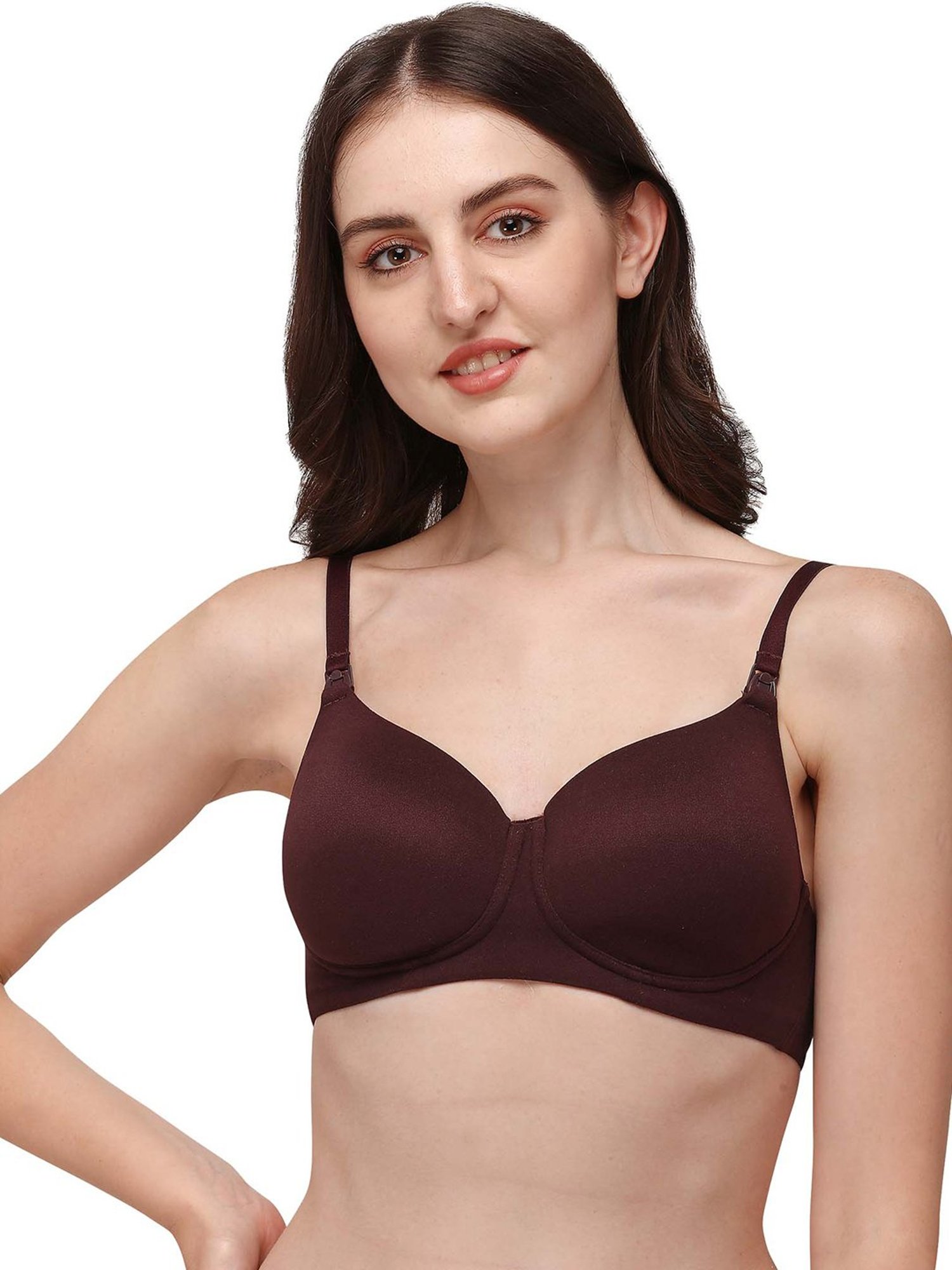 Soie Brown Full Coverage Maternity Bra