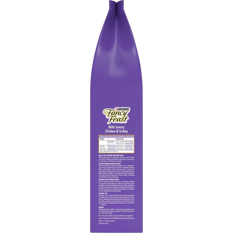 Fancy Feast Gourmet Savory Chicken and Turkey Dry Cat Food - 12lbs