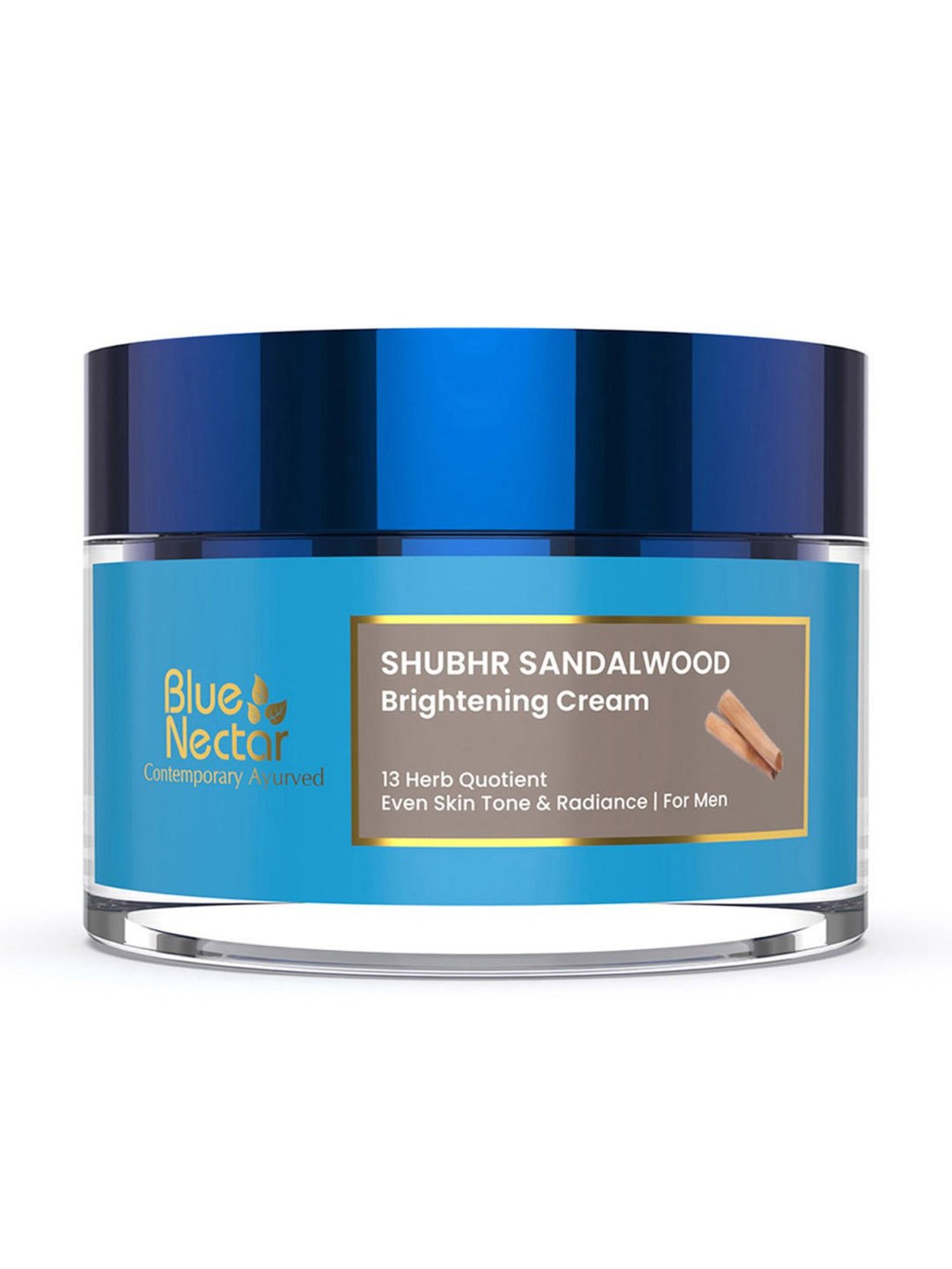 Blue Nectar Shubhr Sandalwood Brightening Cream For Men - 50 gm
