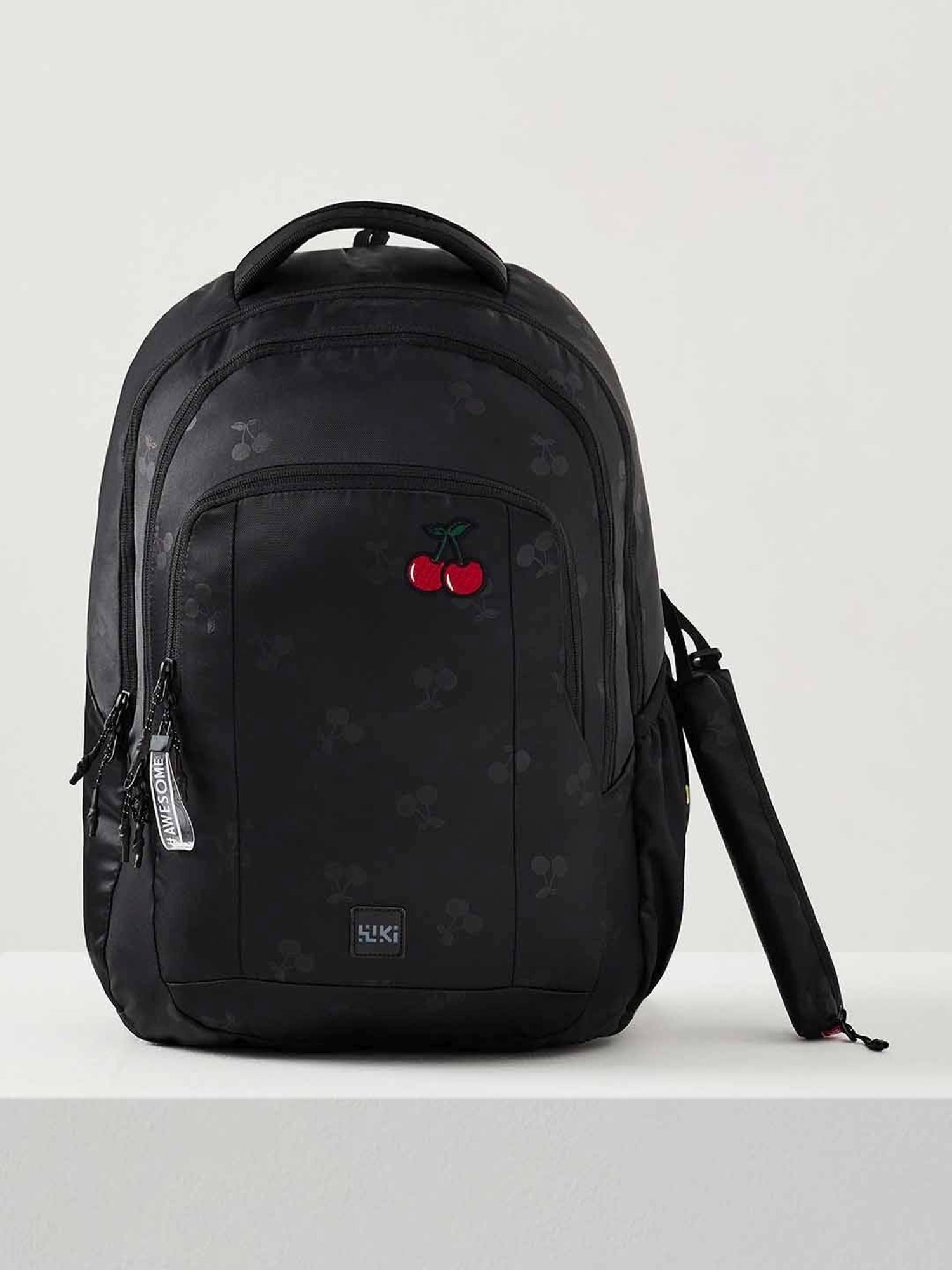 Wiki Back to School 2 Black Polyester Printed Backpack - 30 Ltrs