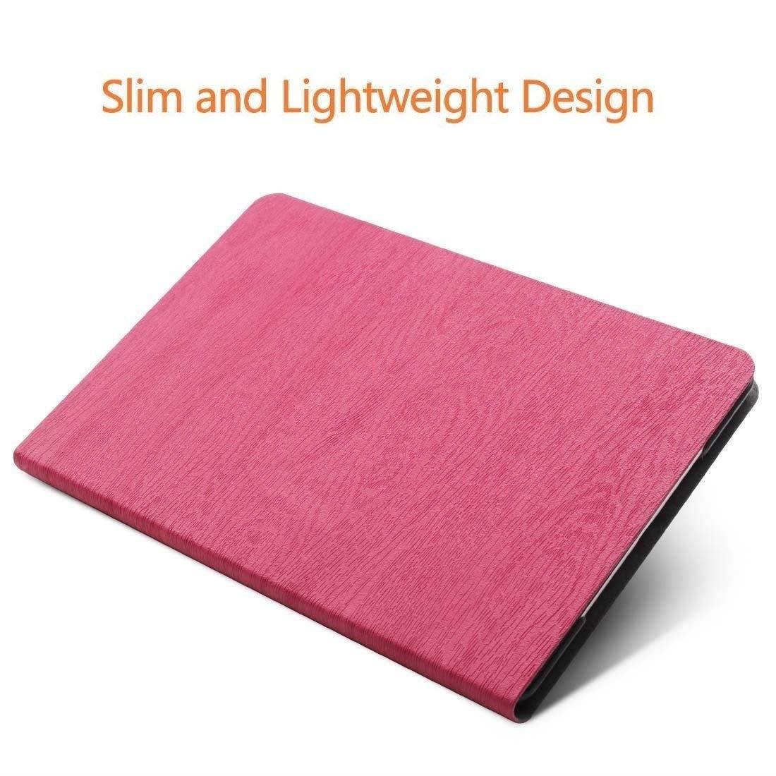 iPad Pro 9.7 2016 Case Premium Shock Proof Ultra Slim Fit Smart Folio Protective DuraSafe Cover Auto Sleep/Wake, Multi-Angle Stand, Lightweight for Apple iPad Pro 9.7 Inch(A1673,A1674,A1675)-Rose Pink