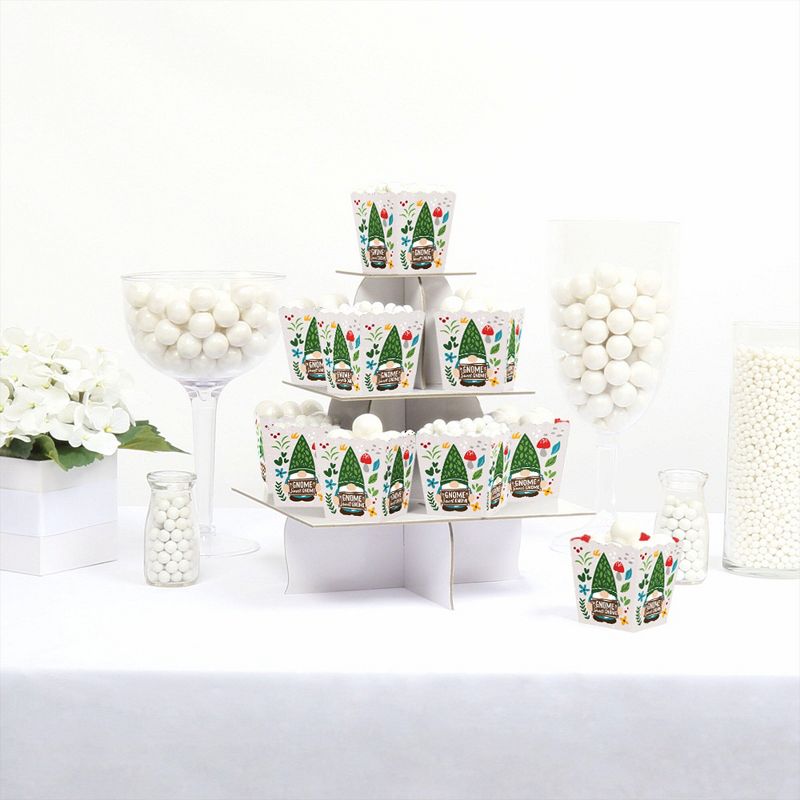 Big Dot of Happiness Garden Gnomes - Party Mini Favor Boxes - Forest Gnome Party Treat Candy Boxes - Set of 12