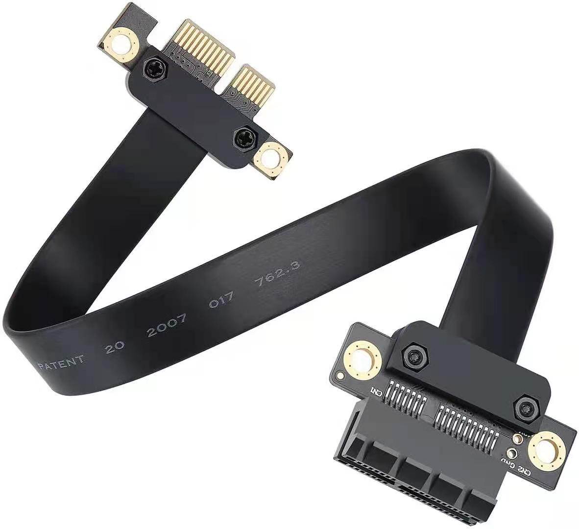 5CM PCI Express 36PIN 1X Extension Cable- 180 Degree  for BTC Miner Bitcoin Mining