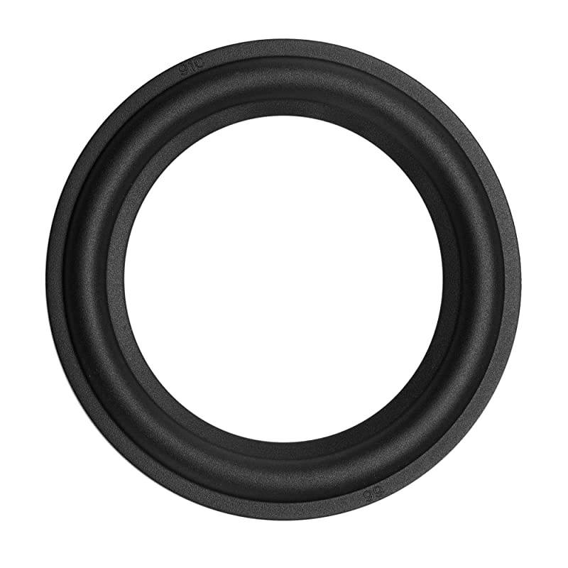 2pcs Black Color 4 Rubber Speaker Edge Surround Rings Replacement Parts for Speaker Repair or DIY 4