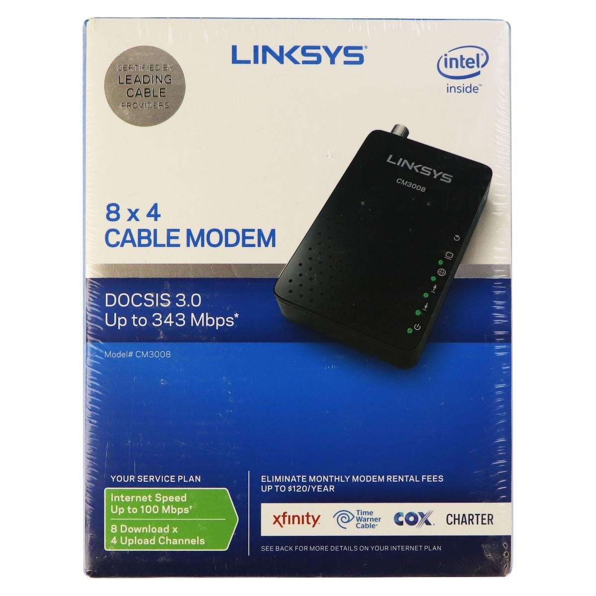 C6250100NAS AC1600 16x4 WiFi Cable Modem Router Combo C6250 DOCSIS 30 Certified for Xfinity Comcast Time Warner Cable Cox More Renewed
