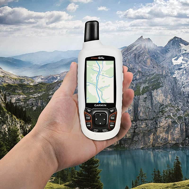 Case Compatible with Garmin GPSMAP 64 64s 64st GPS Handset Navigation System Soft Silicone Skin Protective Cover White