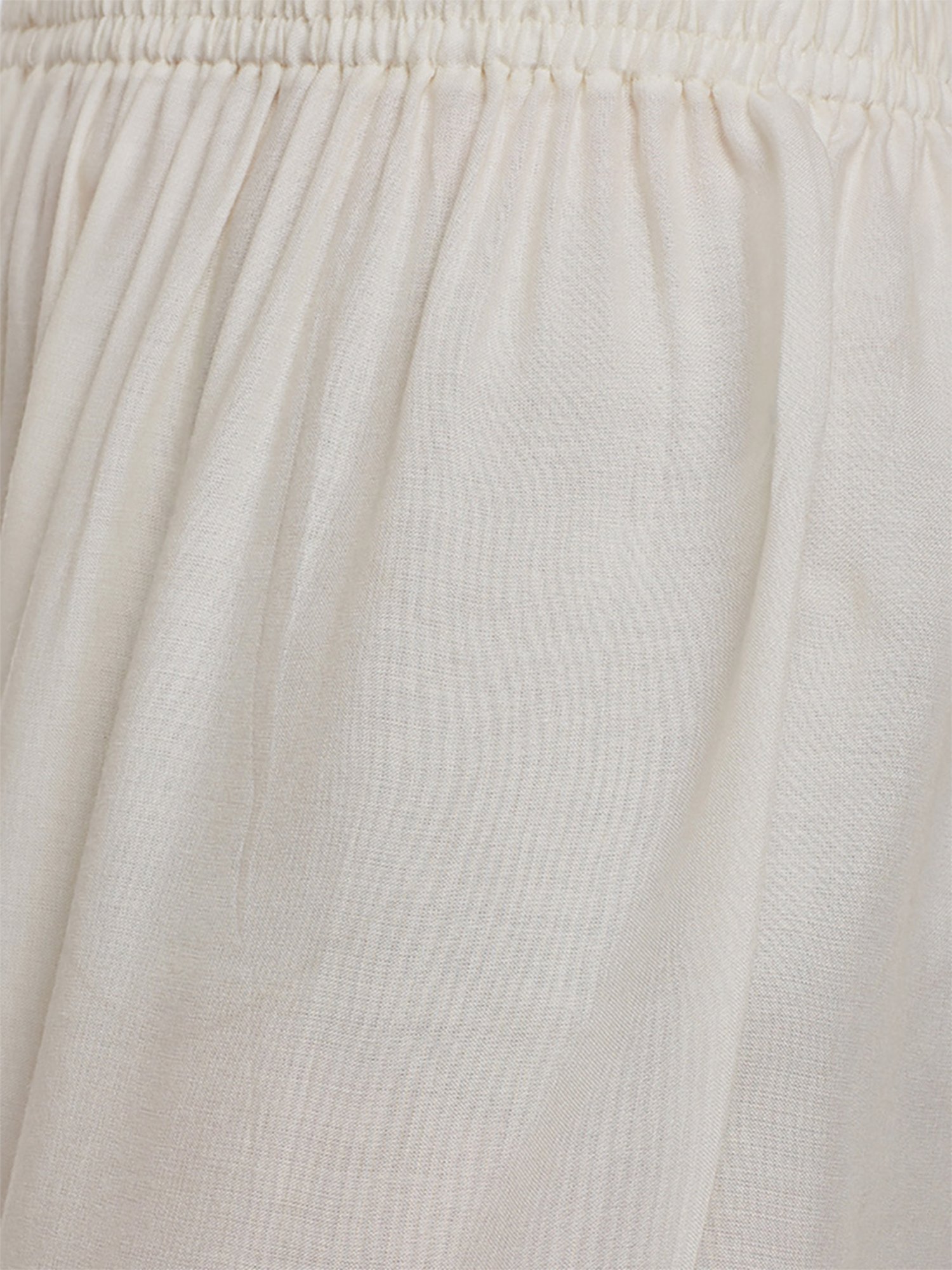 Castle Off-White Straight Fit Palazzos