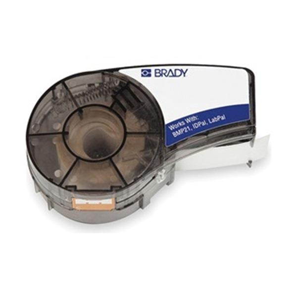 BRADY M21-750-430 Label Tape Cartridge, Black/Clear, Labels/Roll: Continuous