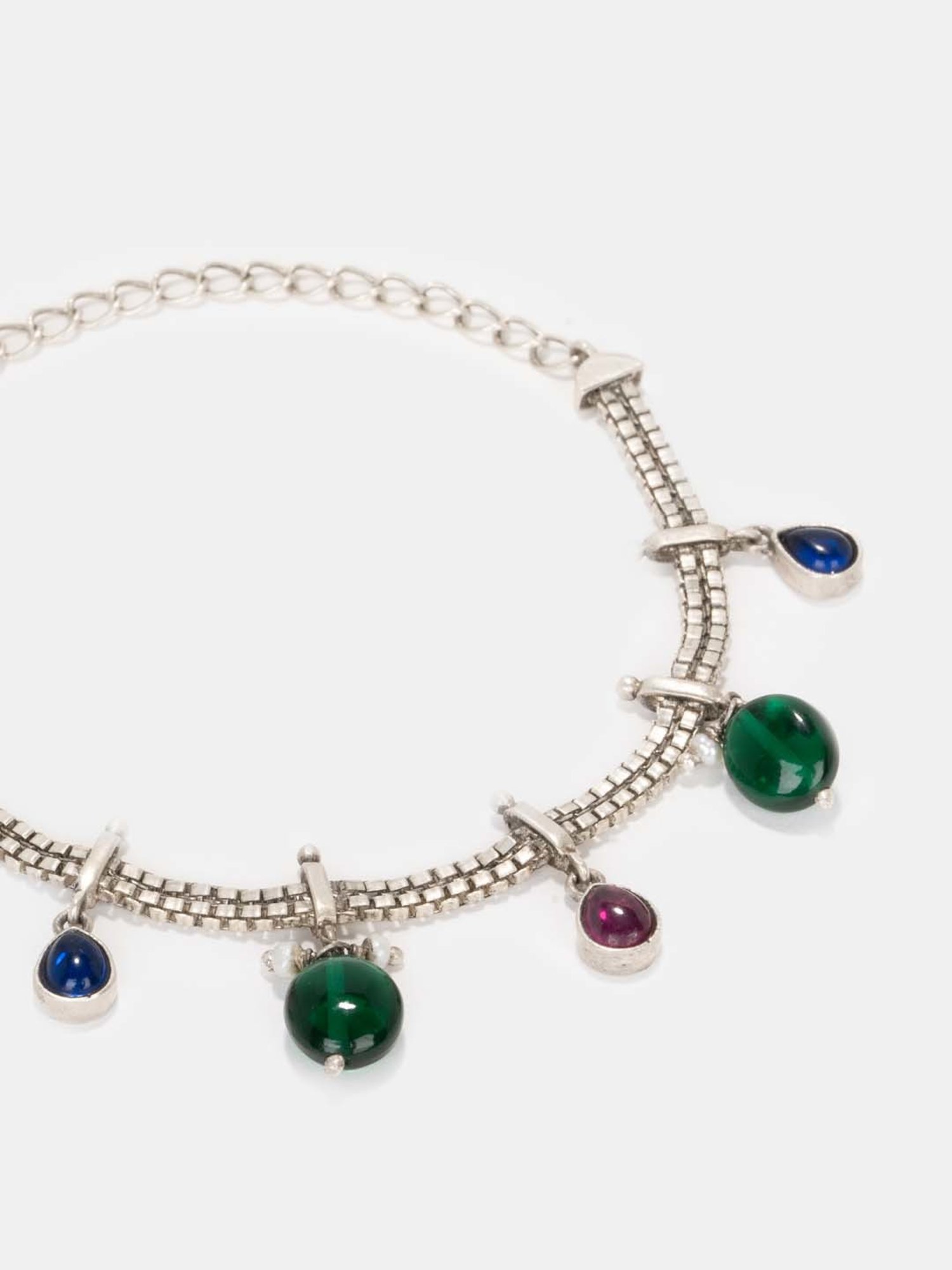 Shaya Feeling Porlu Oxidized Bracelet in 925 Silver