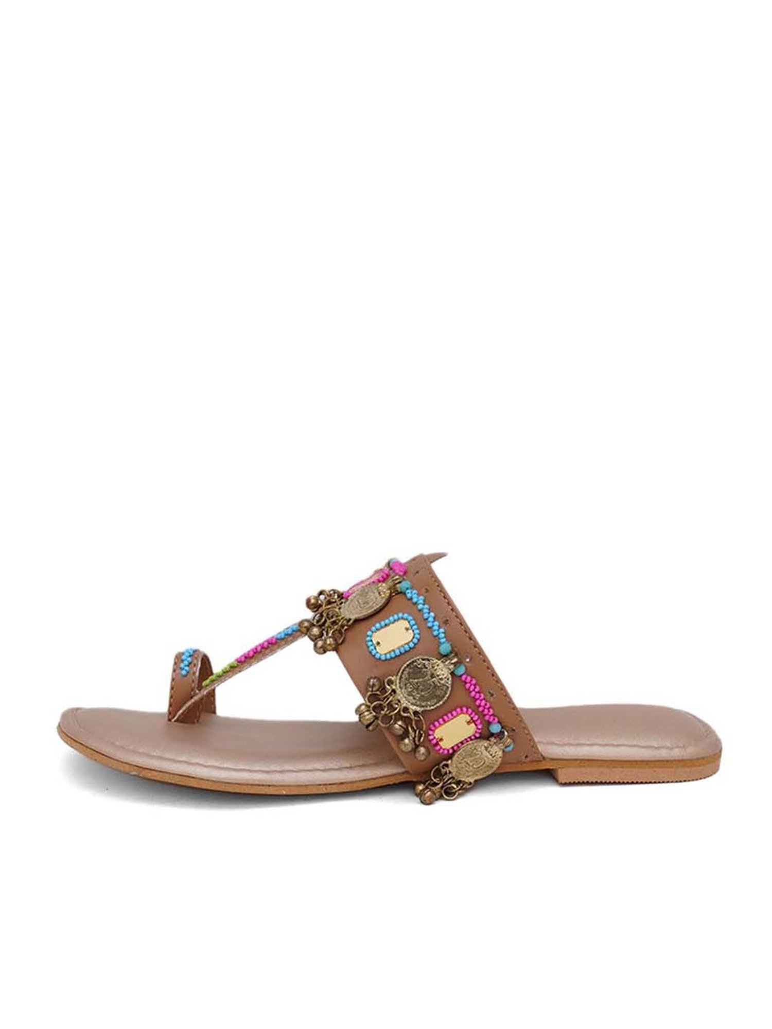 Sole House Women's Nude Toe Ring Sandals