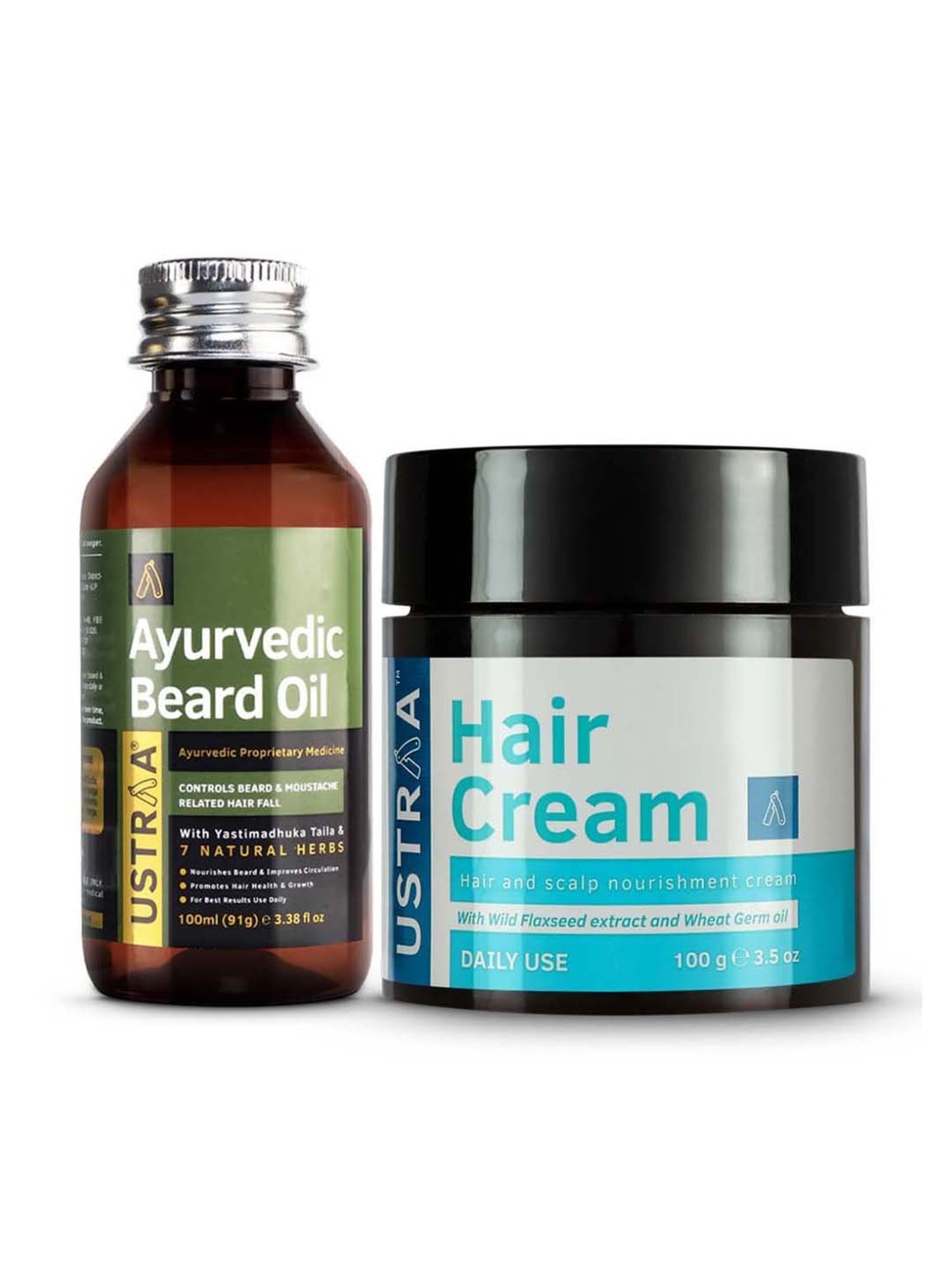 Ustraa Power Face Wash & Hair Growth Vitalizer Combo Set