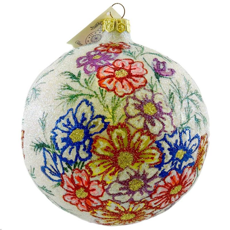 Larry Fraga Spring Bouquet Ornament Ball Floral Flower  -  Tree Ornaments