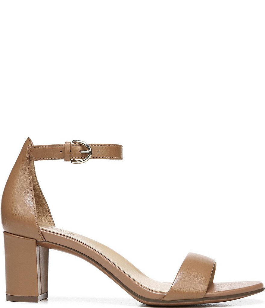 Naturalizer Vera True Colors Leather Ankle Strap Block Heel Dress Sandals