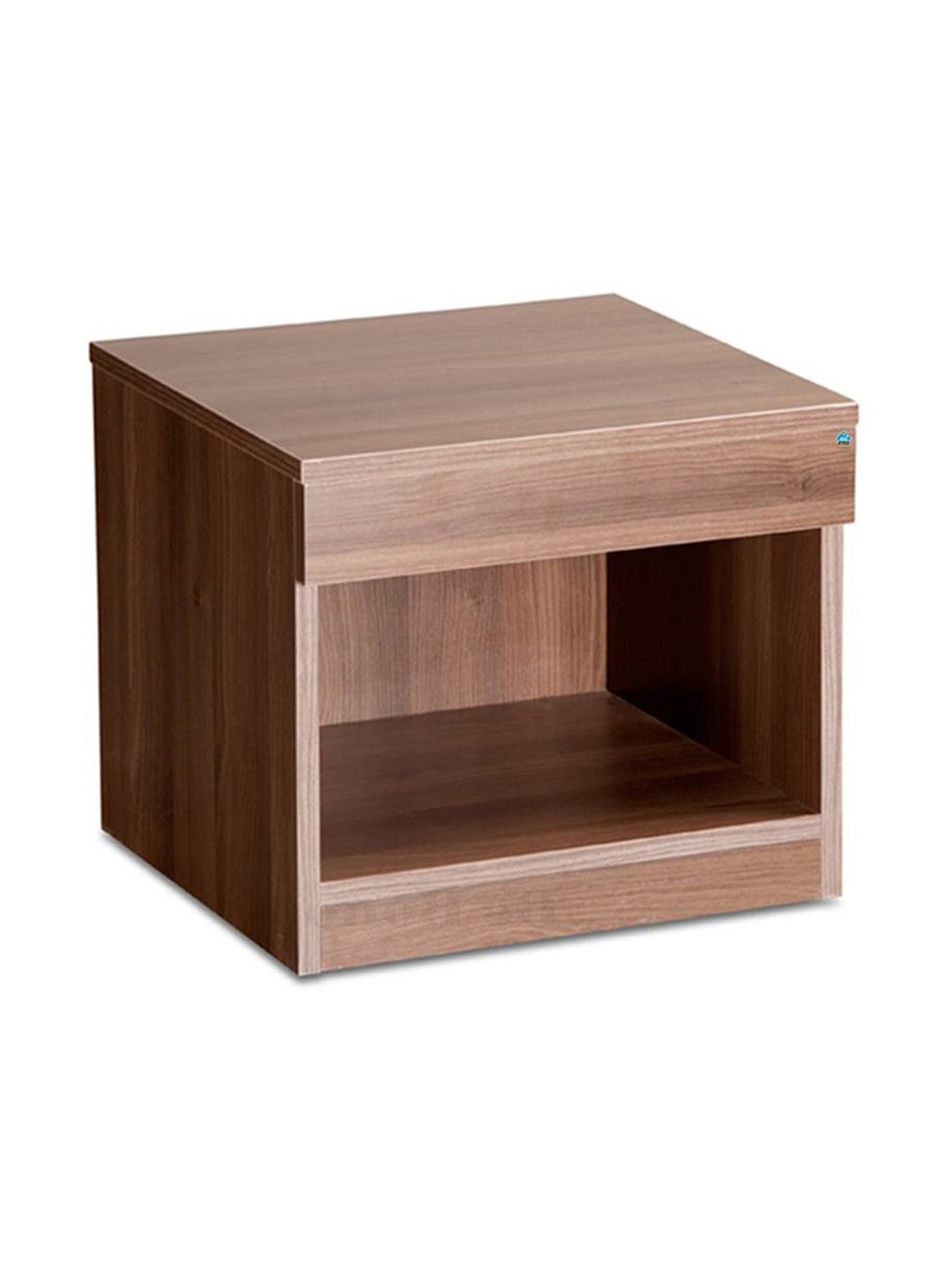 Delite Kom Mia Acacia Dark Engineered Wood Bedside Table