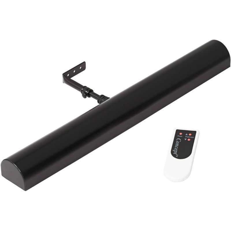 Concept Lighting Concept Matte Black 18"W Battery Powered LED Picture Light