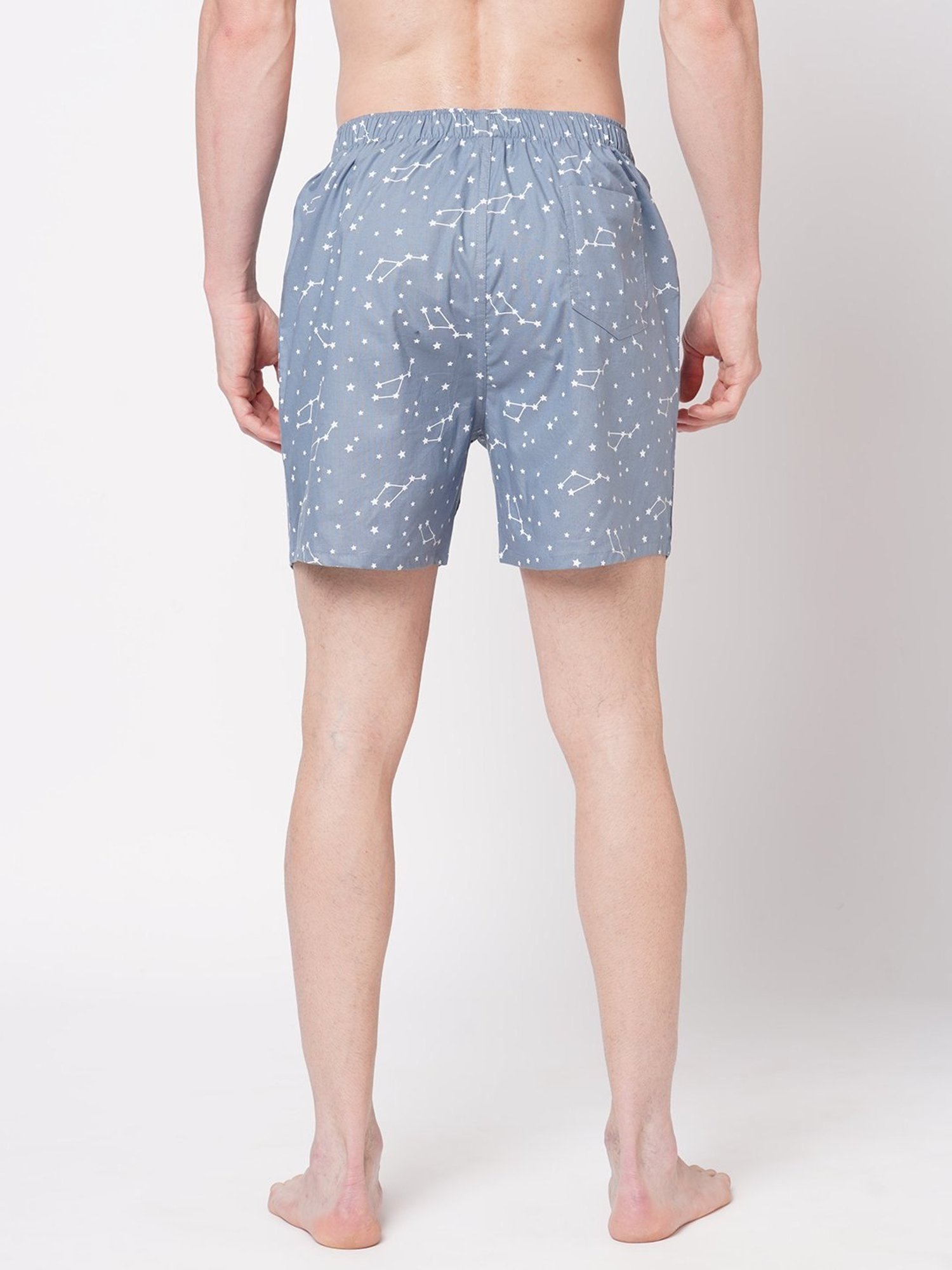 Fitz Blue Relaxed Fit Printed Boxers