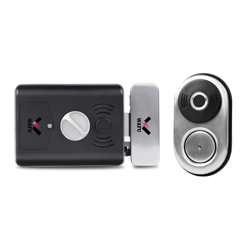 WAFU WF-014A Smart Fingerprint Lock Stainless Steel Electric Lock Door Entry Intelligent Lock Low Power Reminder Smart Home Villa Office Access Control Security System