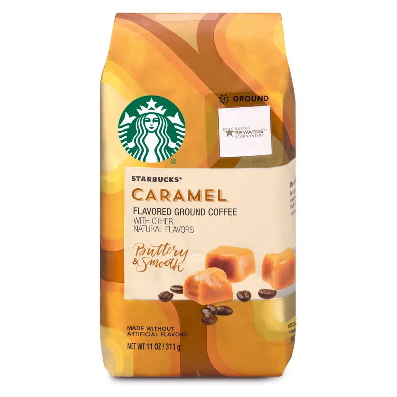 Starbucks Caramel Flavored Medium Roast Ground Coffee - 11oz