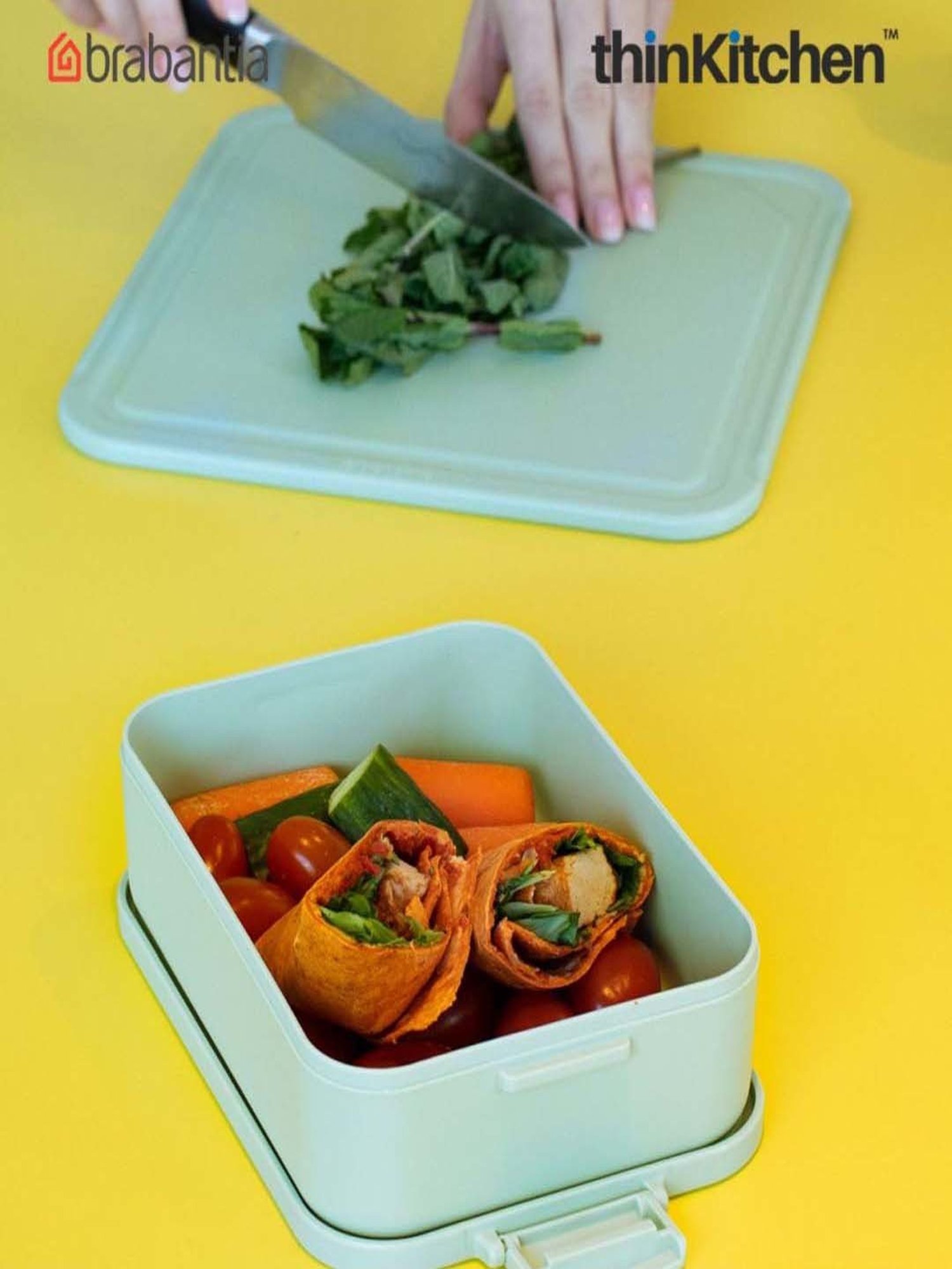Brabantia Green Plastic Make & Take Medium Lunch Box (1.1 L)