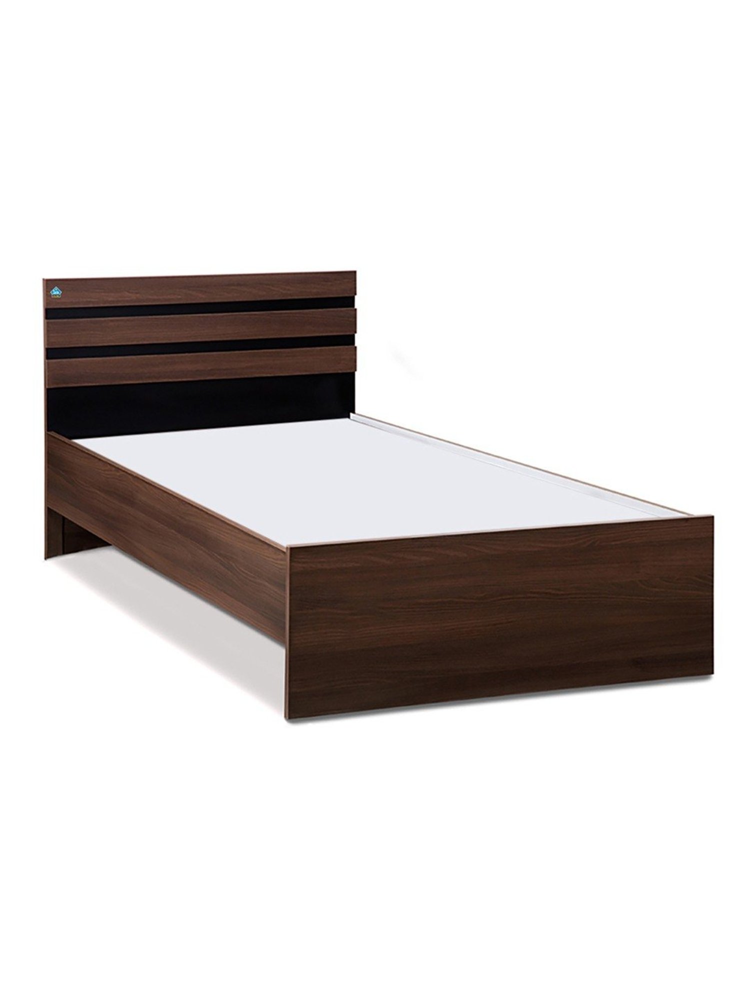 Delite Kom Cocoa Acacia Dark Engineered Wood Single Bed