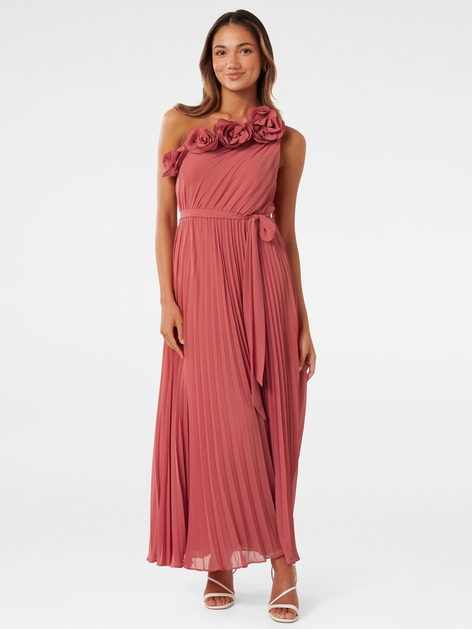 Forever New Everly Petite Pleated midi dress
