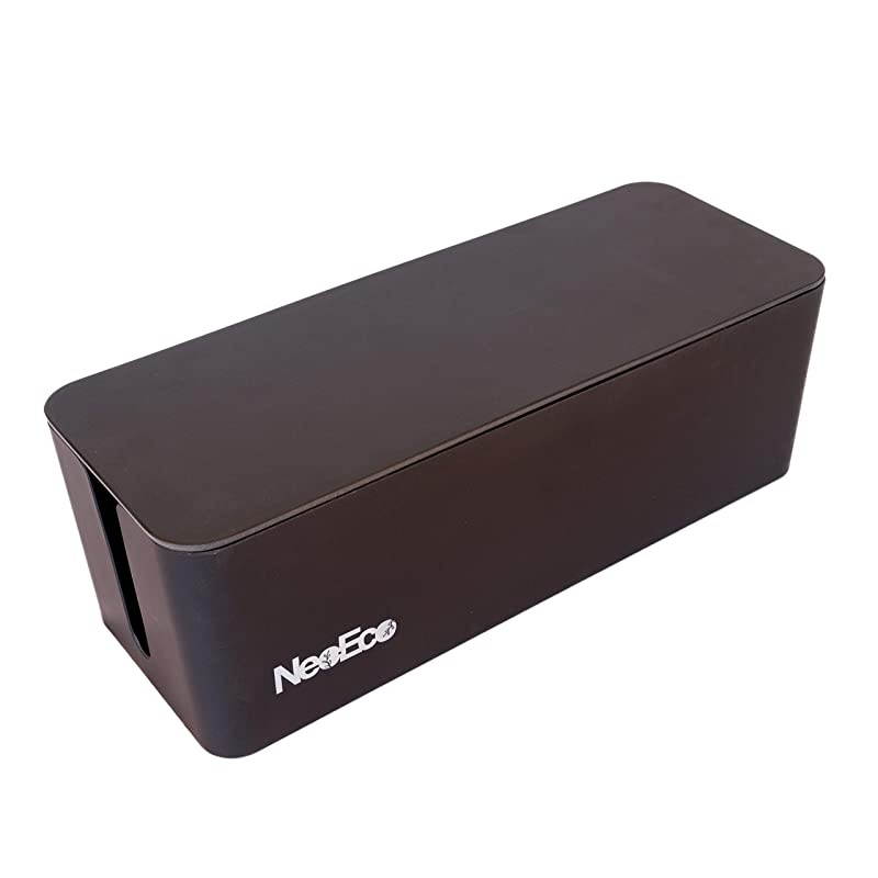 Cable Management Box Cord Wire Router and Power Strip Case for Safety and Organization Made of Renewable Natural Materials Stylish Decorative Design Blends with Home and Office Decor