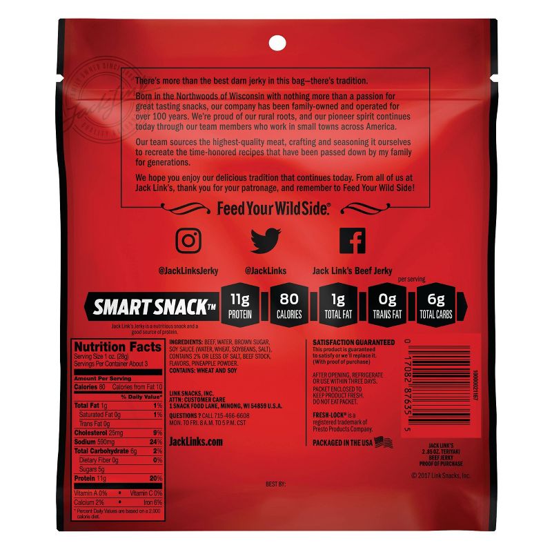 Tillamook Zero Sugar Original Beef Jerky - 6.5oz